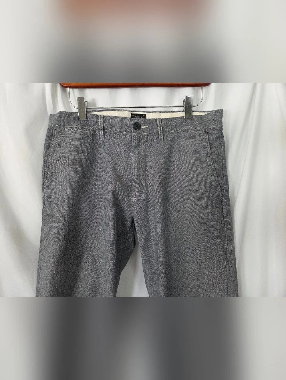 J. Crew Stretch 484 Slim Gray Casual Pants Size 30
